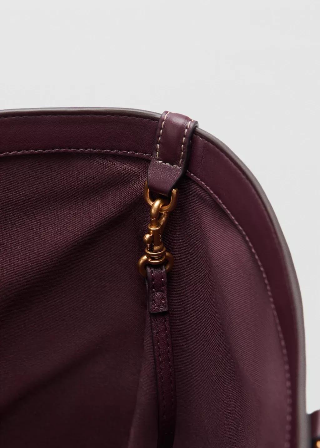 Burgundy Logo Printed Shopper Bag, Dark Red, medium