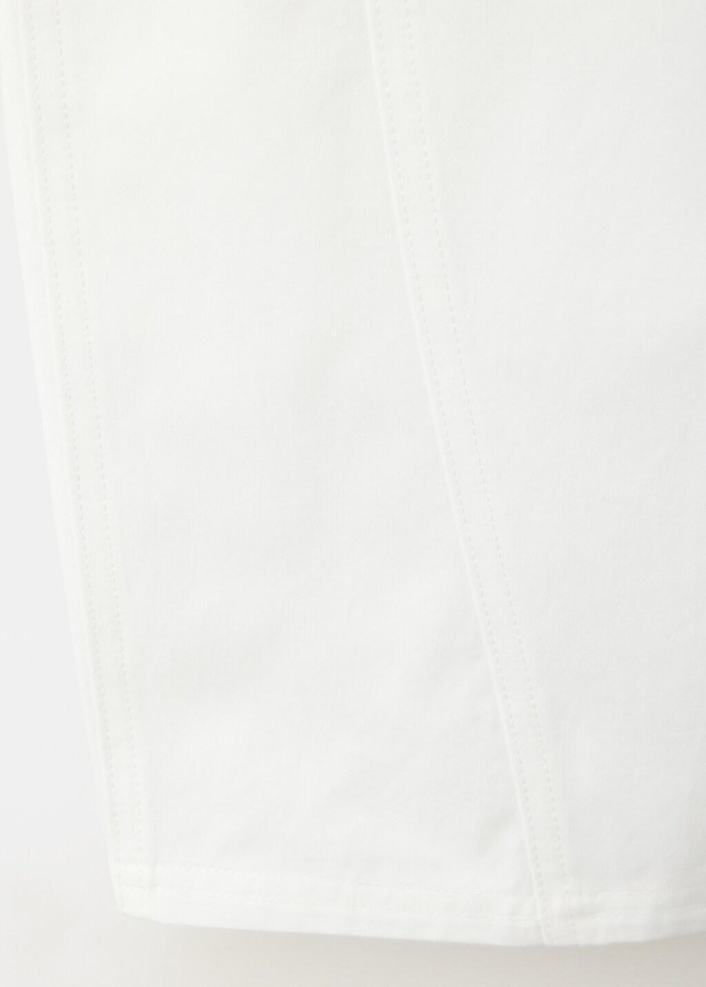 White High-Waisted Balloon Trousers, White, medium