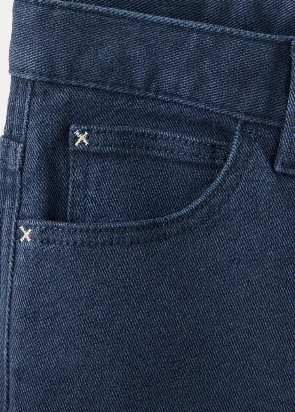 Navy Cotton Jeans With Rolled-Up Hems, Kids Boy, Navy, large image number 3