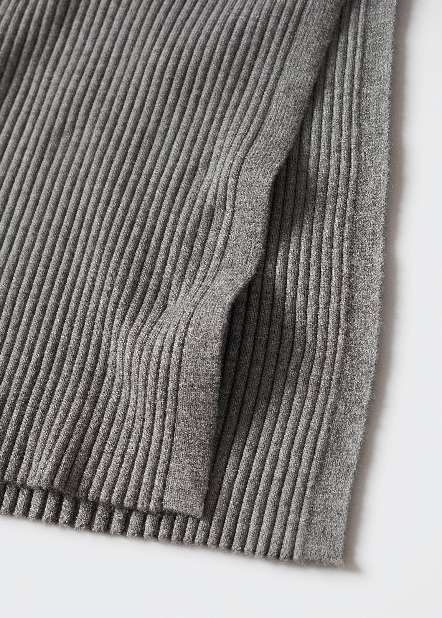 medium grey Bow knitted dress, , large image number 3