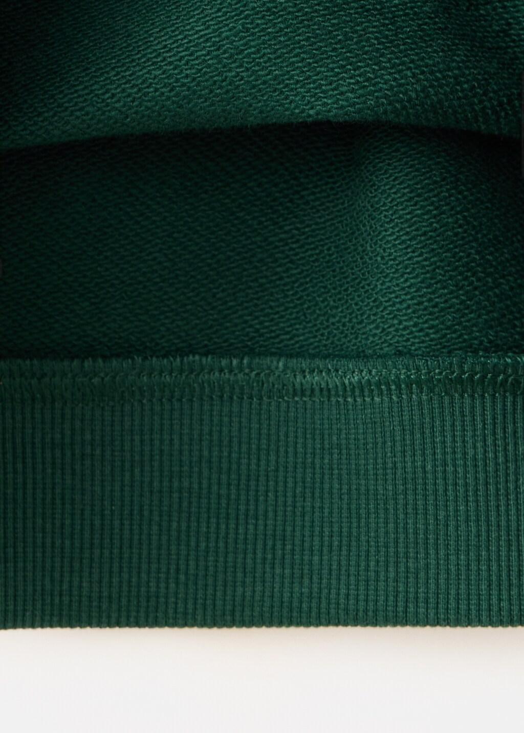DARK GREEN 100% cotton sweatshirt with trainers design, Baby Boy, Dark Green, large image number 3