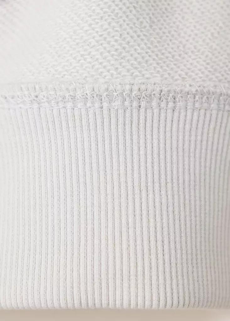 White Oversized Printed Sweatshirt, Kids Boys, Natural White, large image number 3