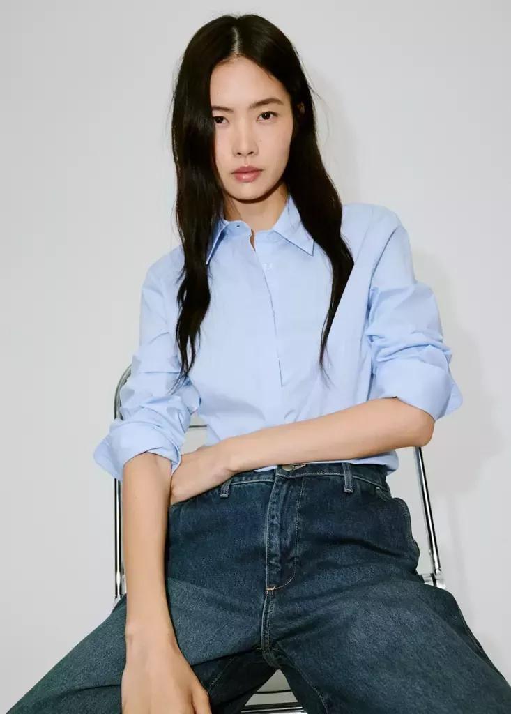 LT-PASTEL BLUE Slim-fit poplin shirt, Light-Pastel Blue, large image number 4