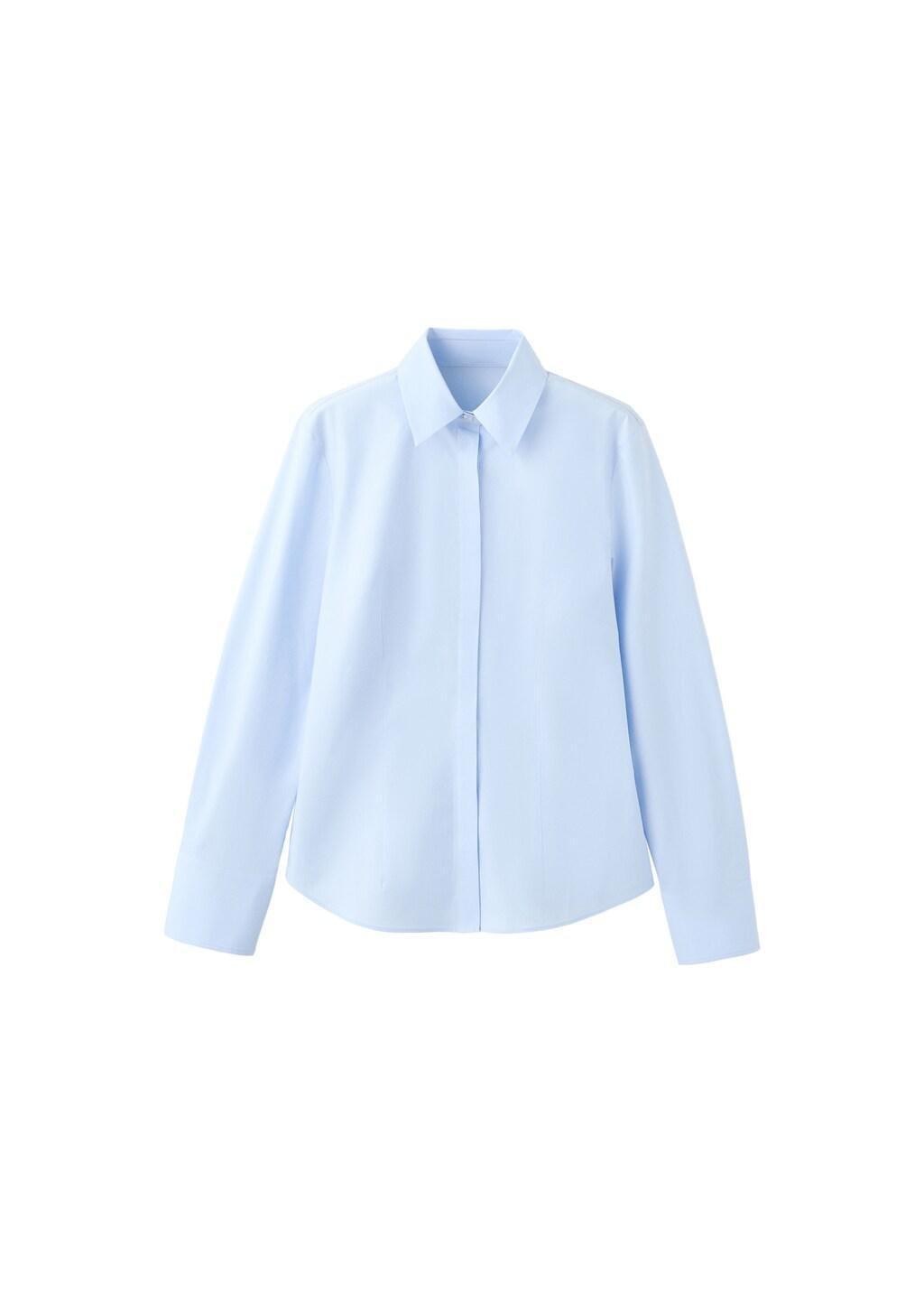 LT-PASTEL BLUE Slim-fit poplin shirt, Light-Pastel Blue, large image number 5