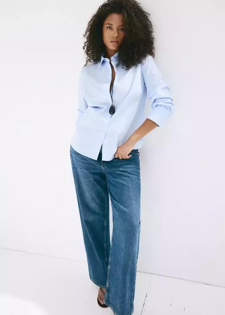 LT-PASTEL BLUE Slim-fit poplin shirt, Light-Pastel Blue, large image number 11