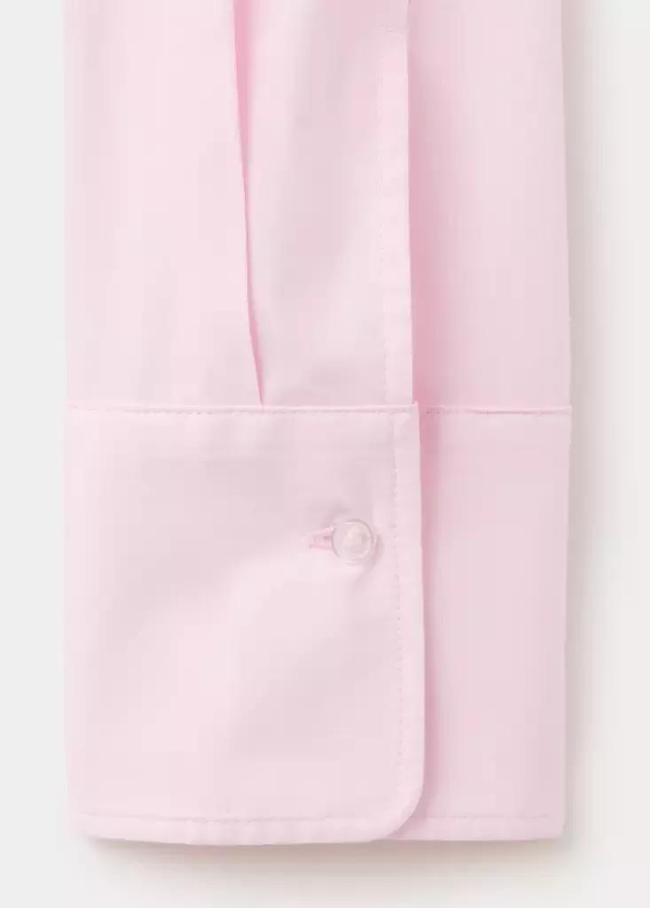 Pink Slim-Fit Poplin Shirt, Light-Pastel Pink, large image number 6
