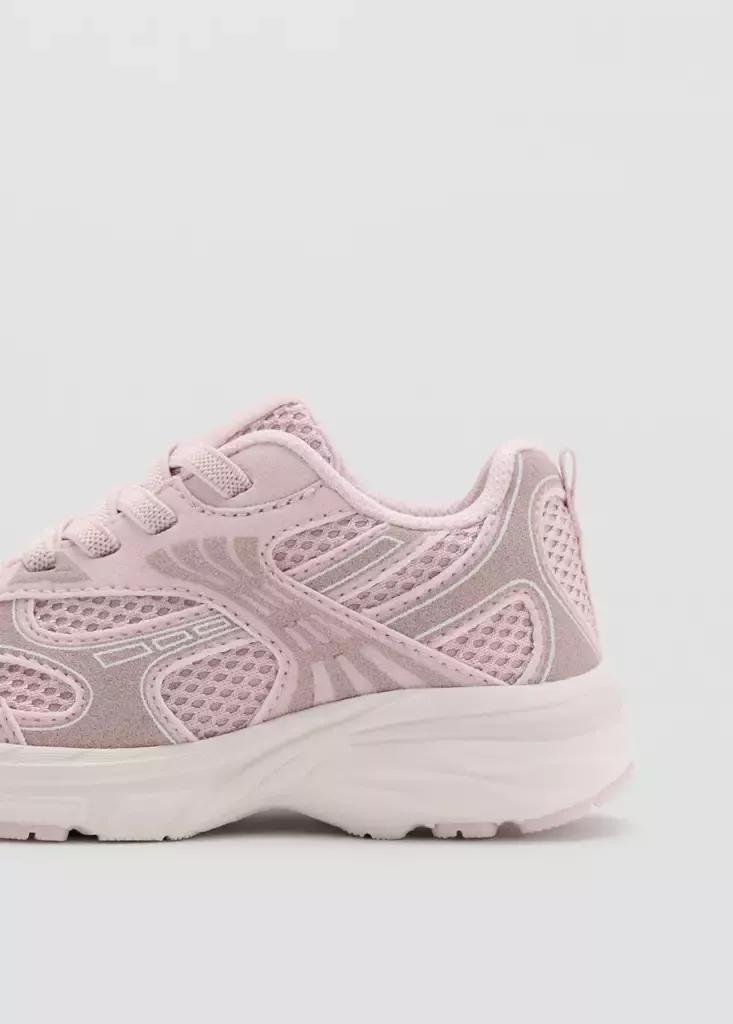 Pink Mixed Trainers With Elastic Lace, Baby Girls, Light-Pastel Pink, medium