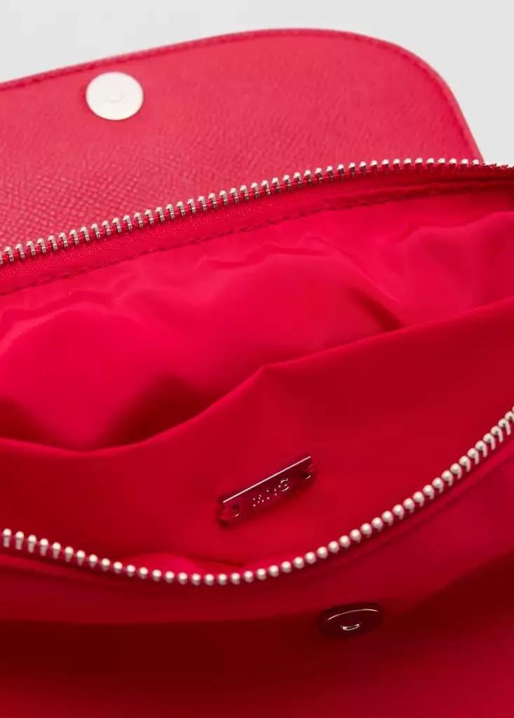 Red Nylon Toiletry Bag With Handle, , large image number 2