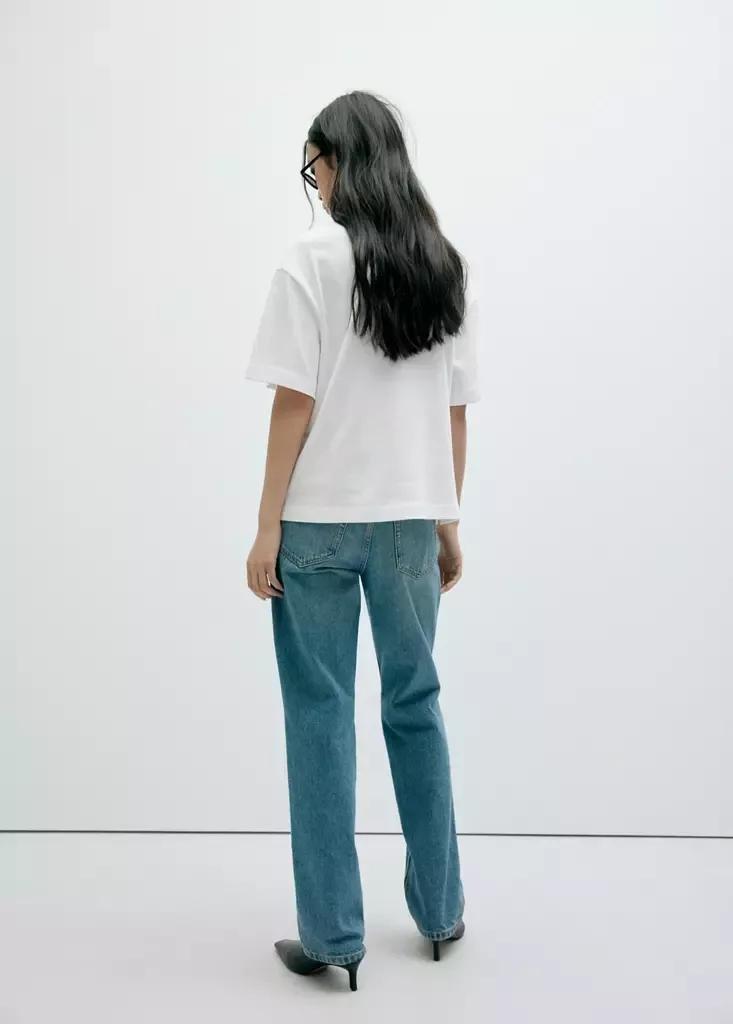 White Oversized Short-Sleeved T-Shirt, , medium