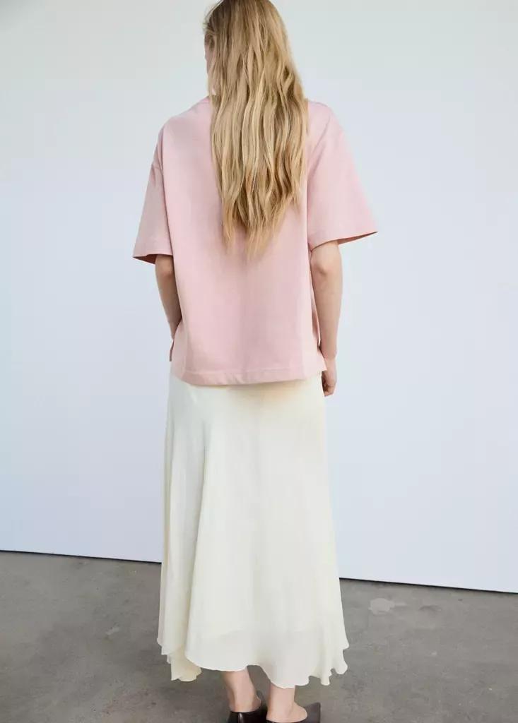 Pink Oversized Short-Sleeved T-Shirt, , medium