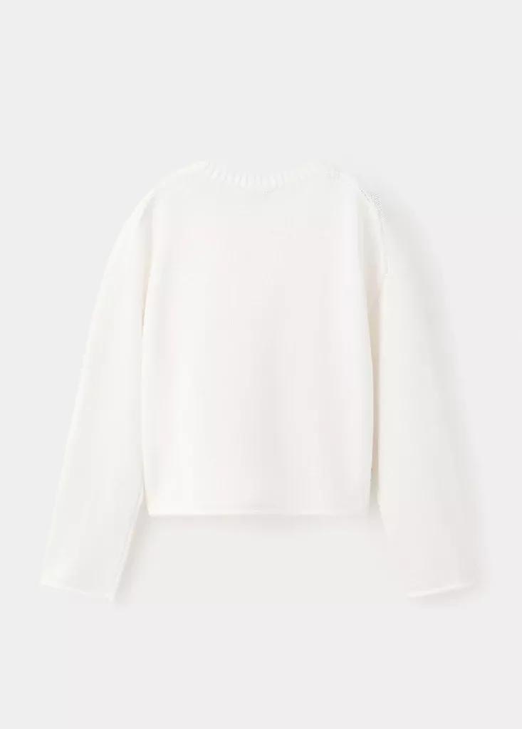 White Star Knitted Sweater, Kids Girl, , large image number 3