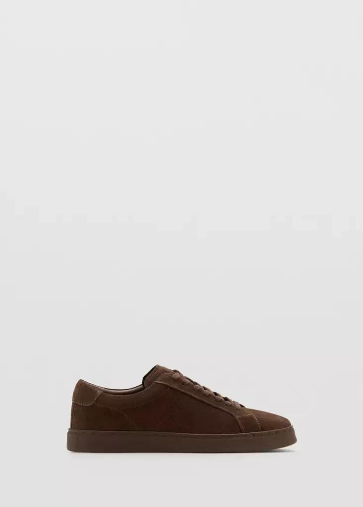 Brown Suede Trainers, , large image number 0