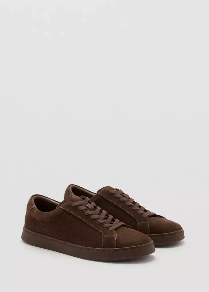 Brown Suede Trainers, , large image number 1