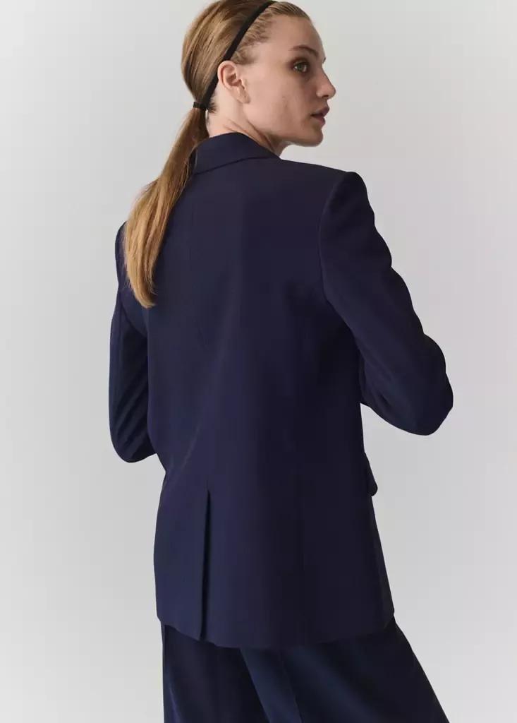 MEDIUM PURPLE Straight jacket with flap pockets, Medium Purple, medium