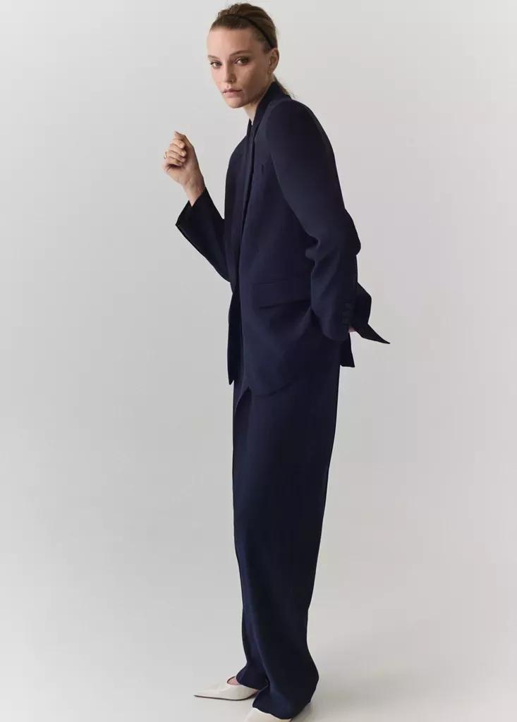 MEDIUM PURPLE Straight jacket with flap pockets, Medium Purple, large image number 4
