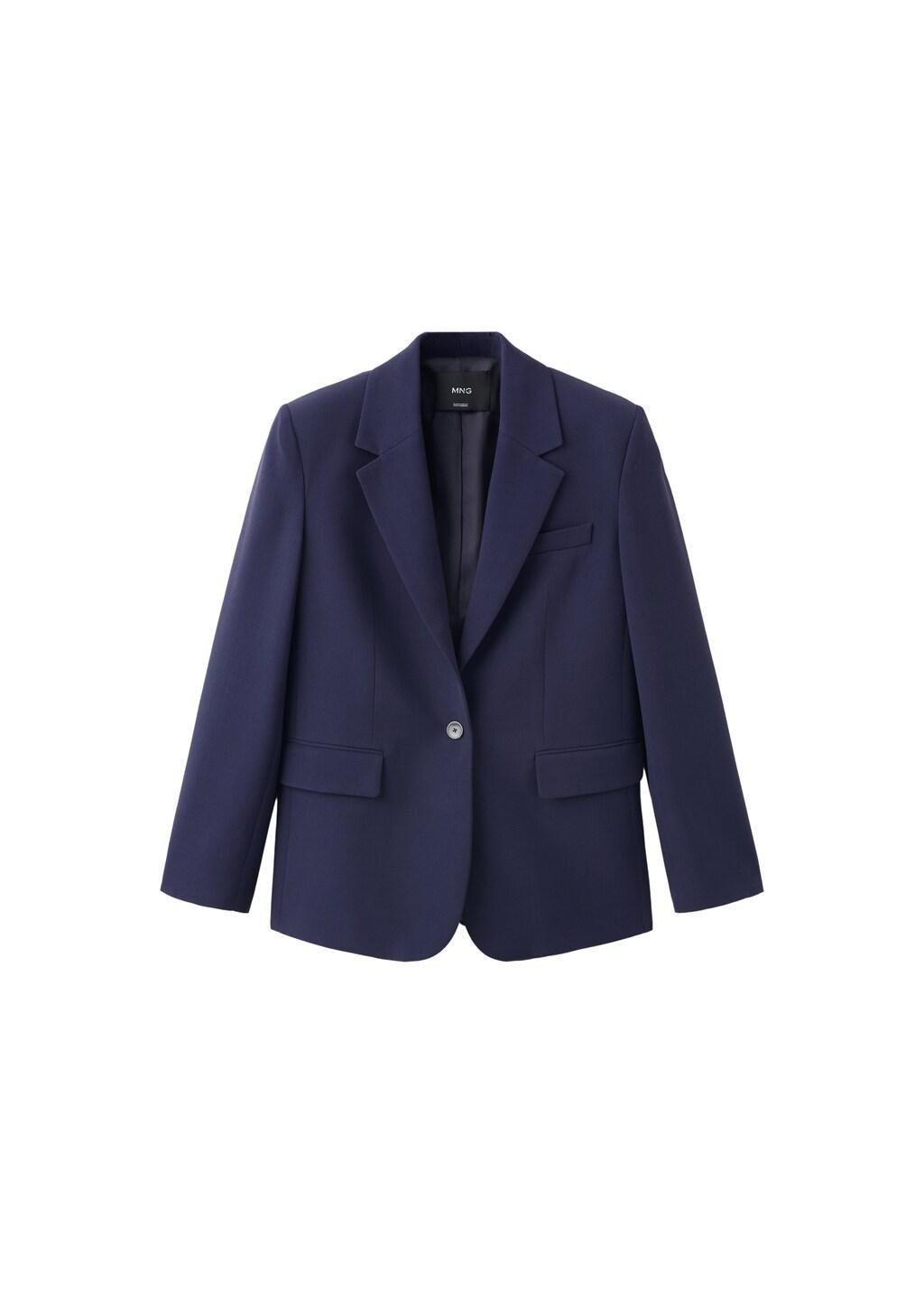 MEDIUM PURPLE Straight jacket with flap pockets, Medium Purple, large image number 5