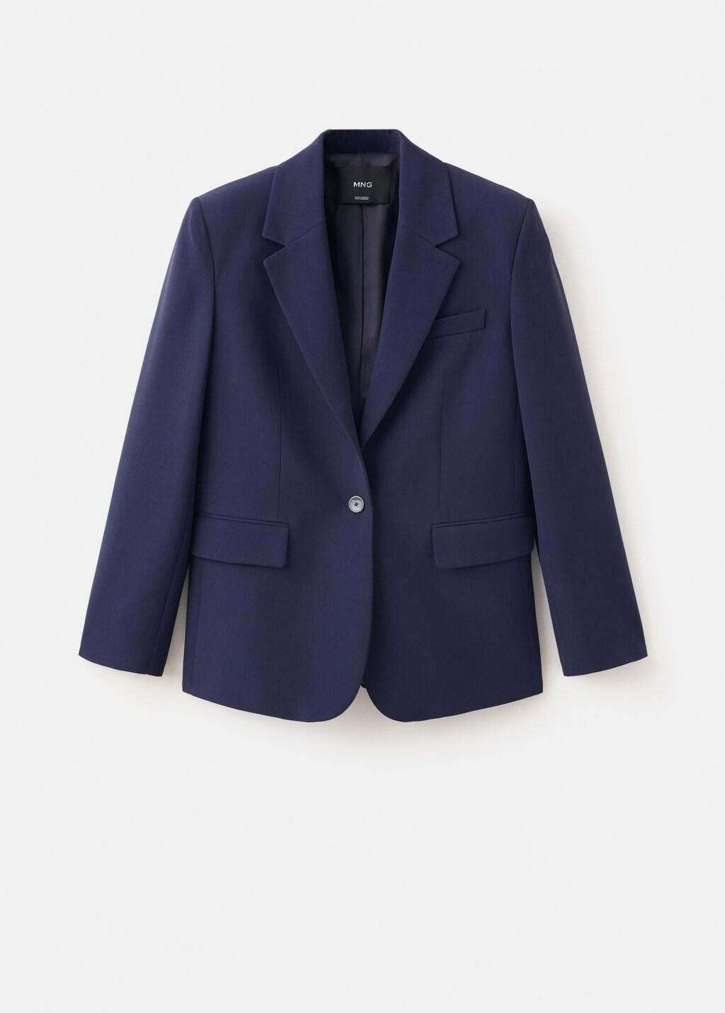 MEDIUM PURPLE Straight jacket with flap pockets, Medium Purple, large image number 6