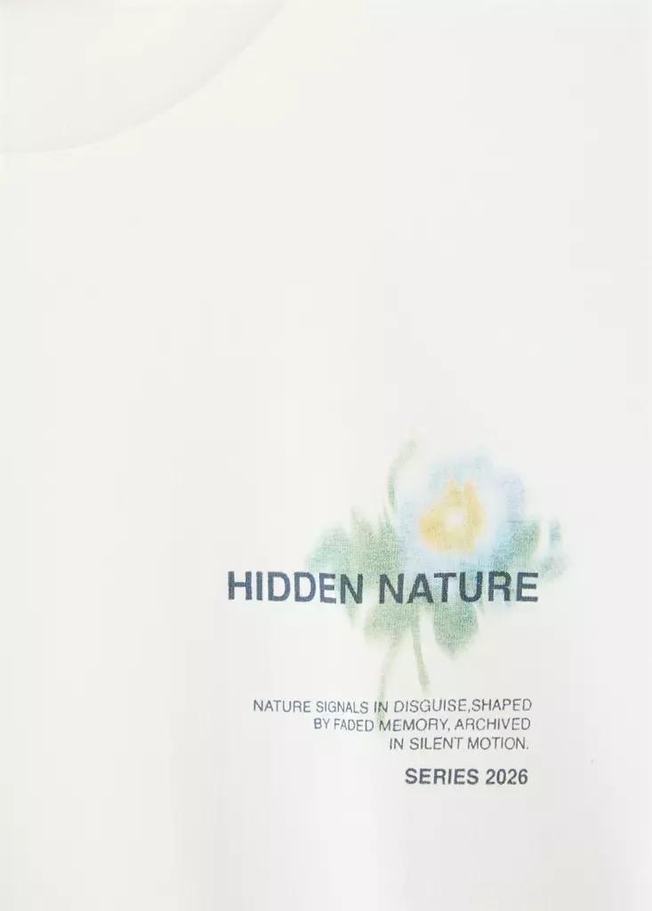 White Cotton Printed T-Shirt, , large image number 6