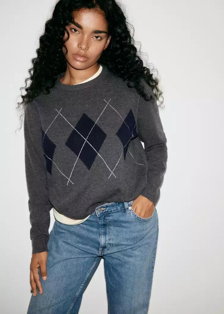 Blue High Waist Straight Jeans, , large image number 7
