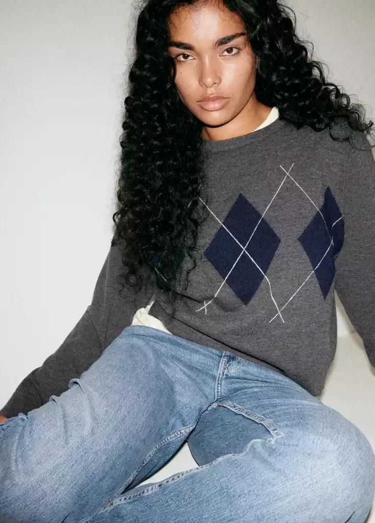 Blue High Waist Straight Jeans, , large image number 9