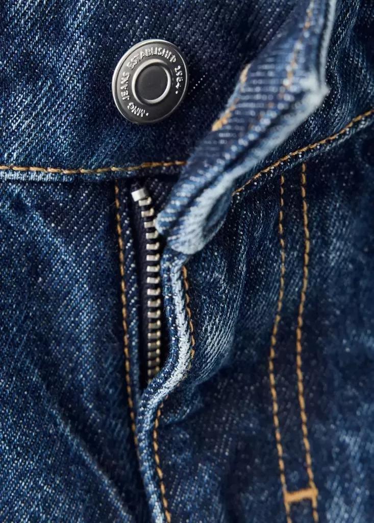 Blue Low-Rise Flared Jeans, , large image number 6