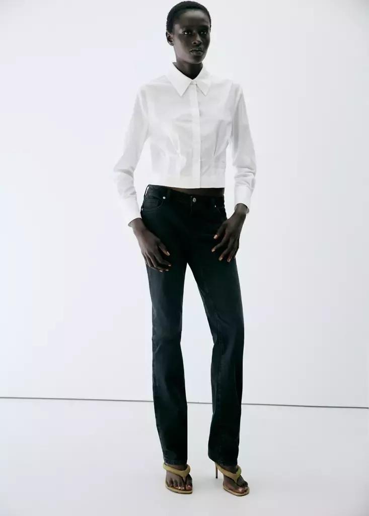 White Pleated Cotton Shirt, , large image number 0