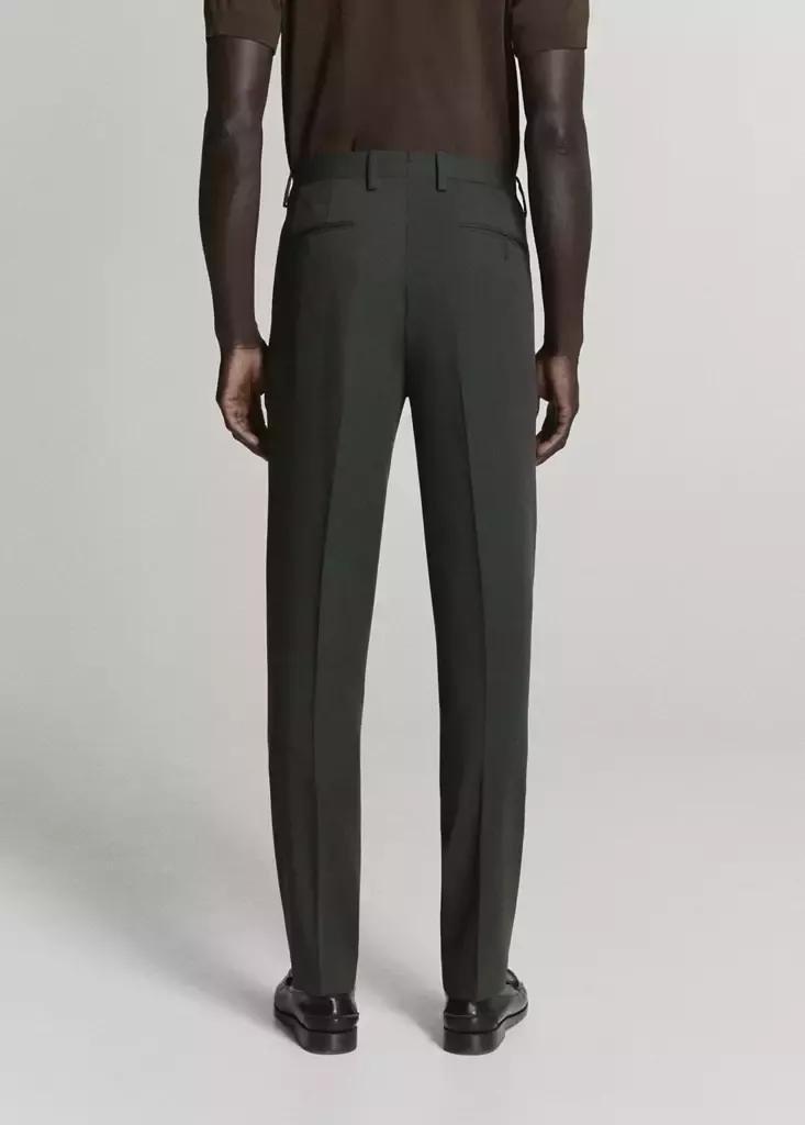 Khaki Milan Slim-Fit Suit Trousers, Beige - Khaki, medium