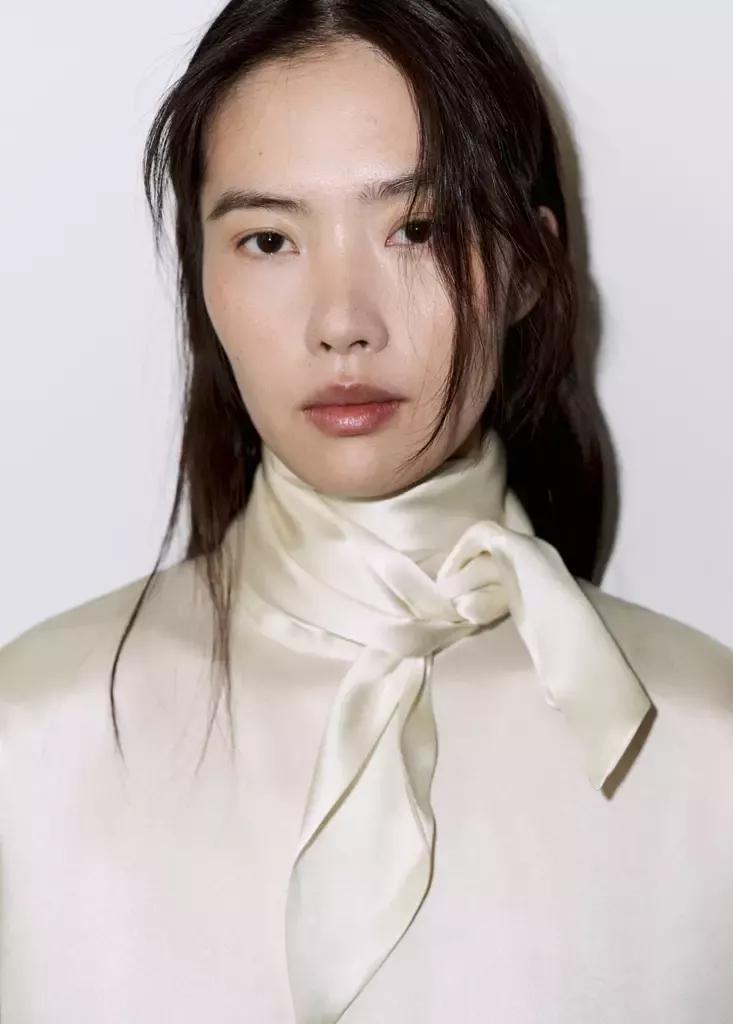 Beige Straight Cut Blouse, Light Beige, large image number 3