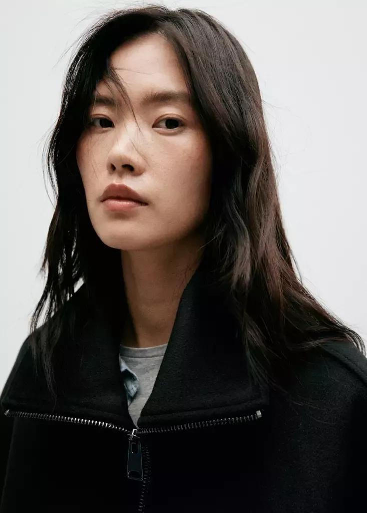 Black High-Neck Zip-Up Jacket, Black, large image number 3