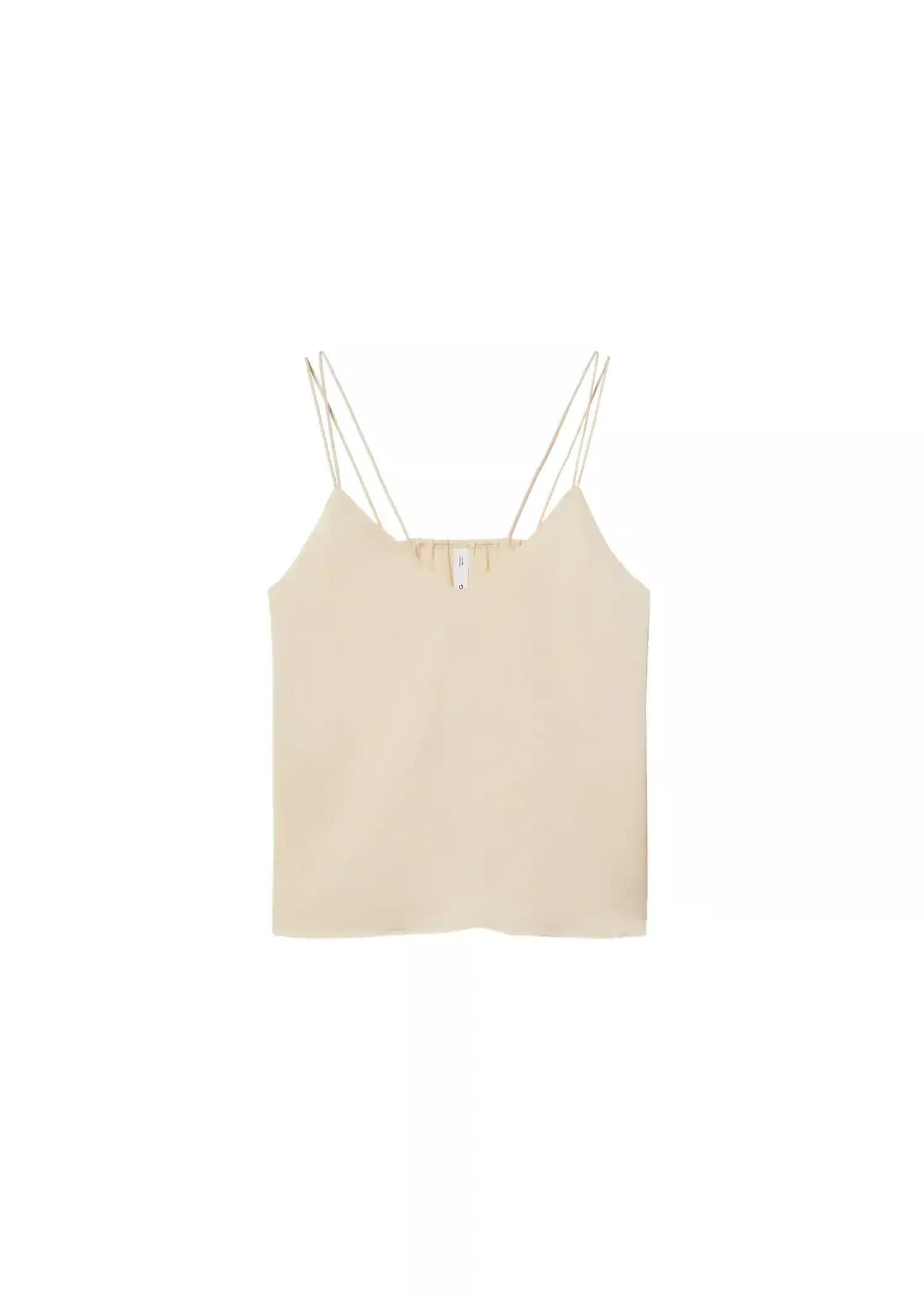 light beige Satin lace top, , large image number 12