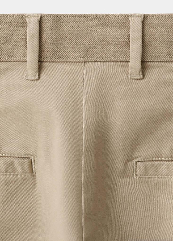 LIGHT BEIGE Prato cropped tapered chino trousers, Light Beige, large image number 11