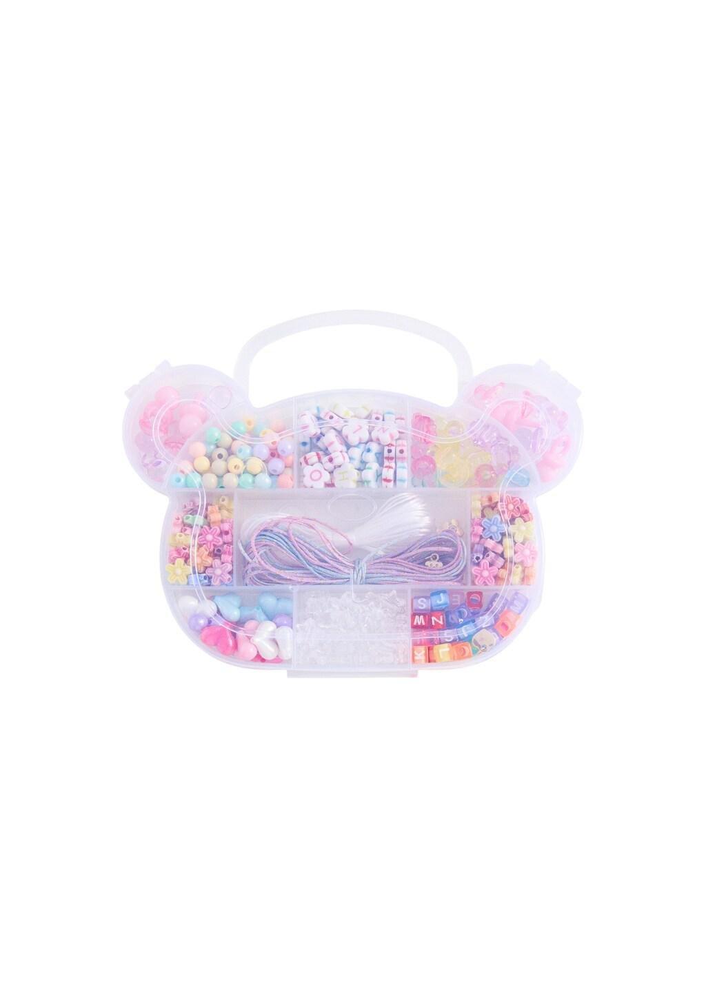 PINK Necklace making set, Kids Girl, Pink, large image number 1