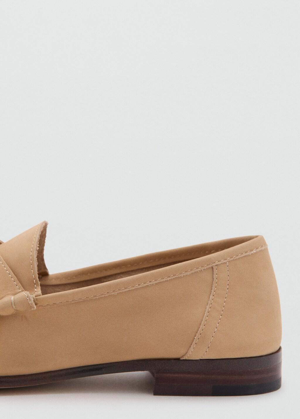 Beige Nubuck Leather Moccasin Mask Moccasin, Light Beige, large image number 1