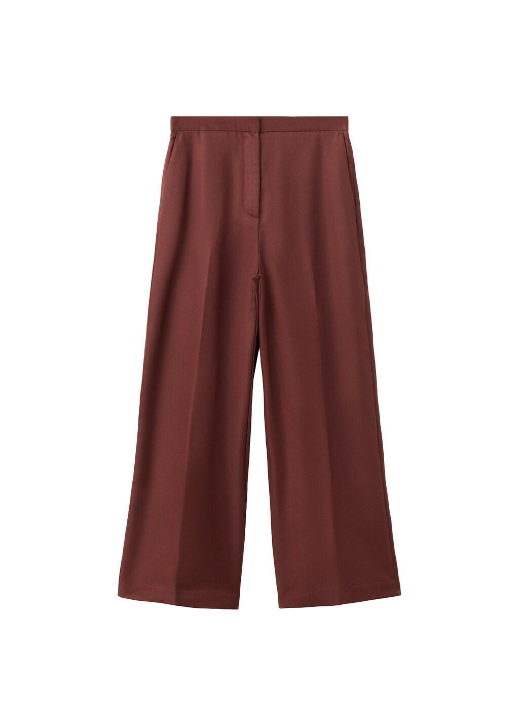 Orange High-Waisted Lyocell Trousers, Medium Orange, large image number 10