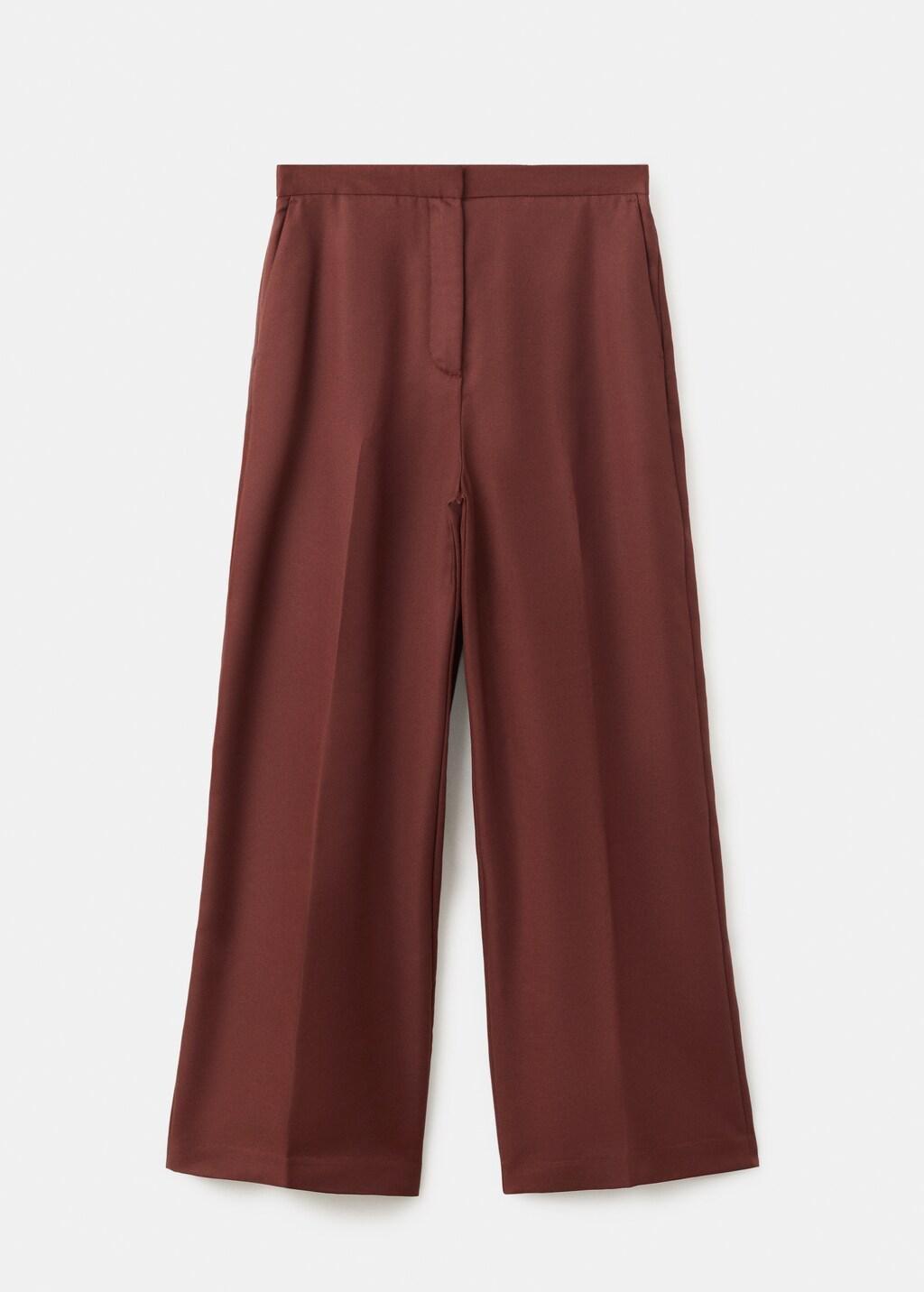 Orange High-Waisted Lyocell Trousers, Medium Orange, large image number 12