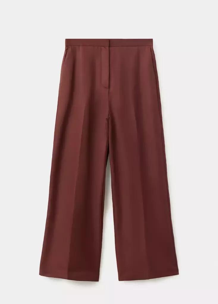 Orange High-Waisted Lyocell Trousers, Medium Orange, large image number 13
