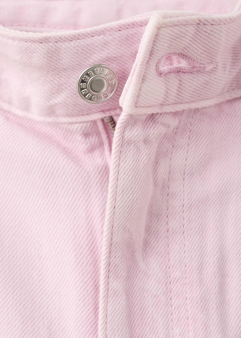 Pink Straight Low-Waist Jeans, Pink, large image number 1