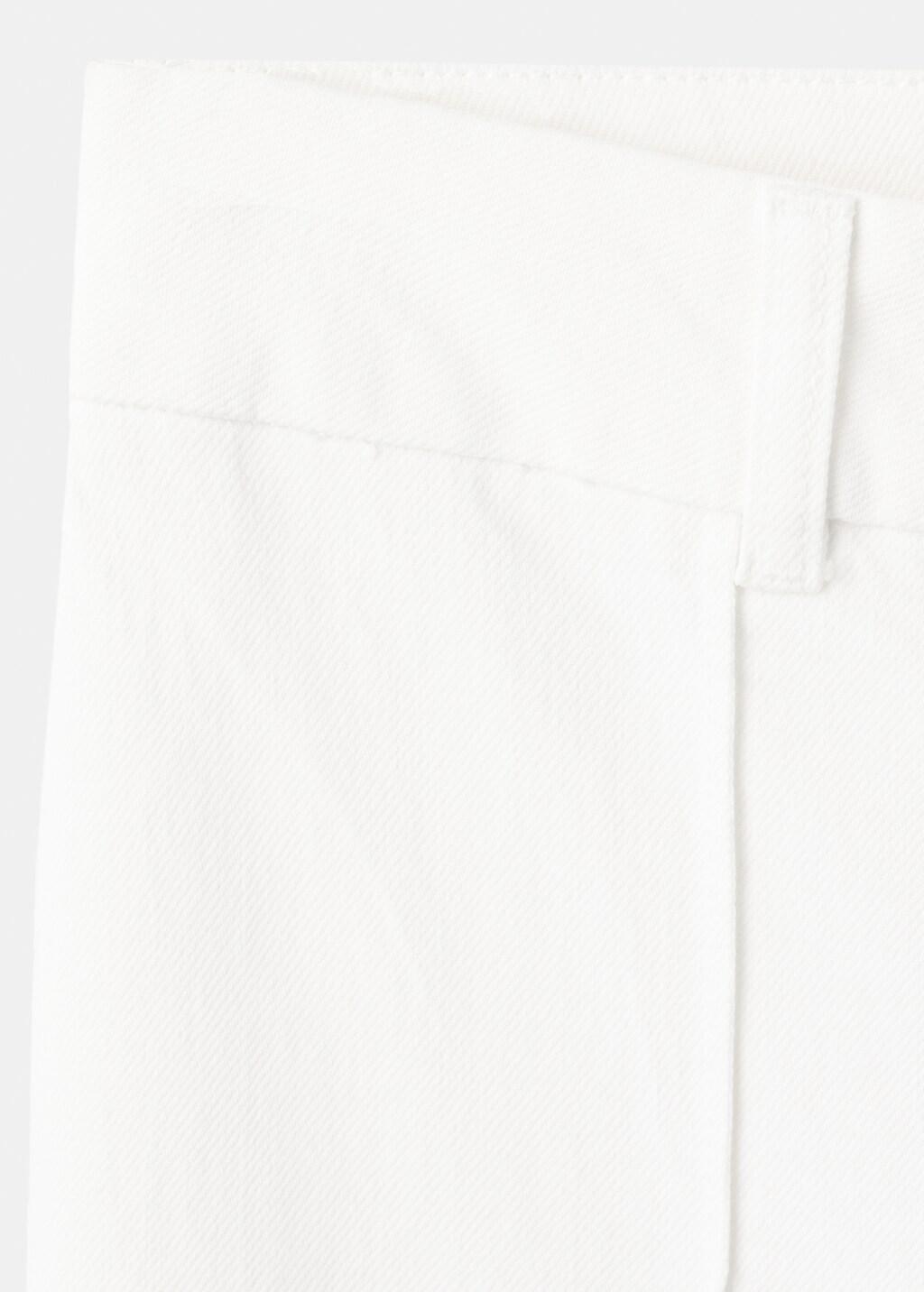 WHITE High-waisted wideleg jeans, White, large image number 5