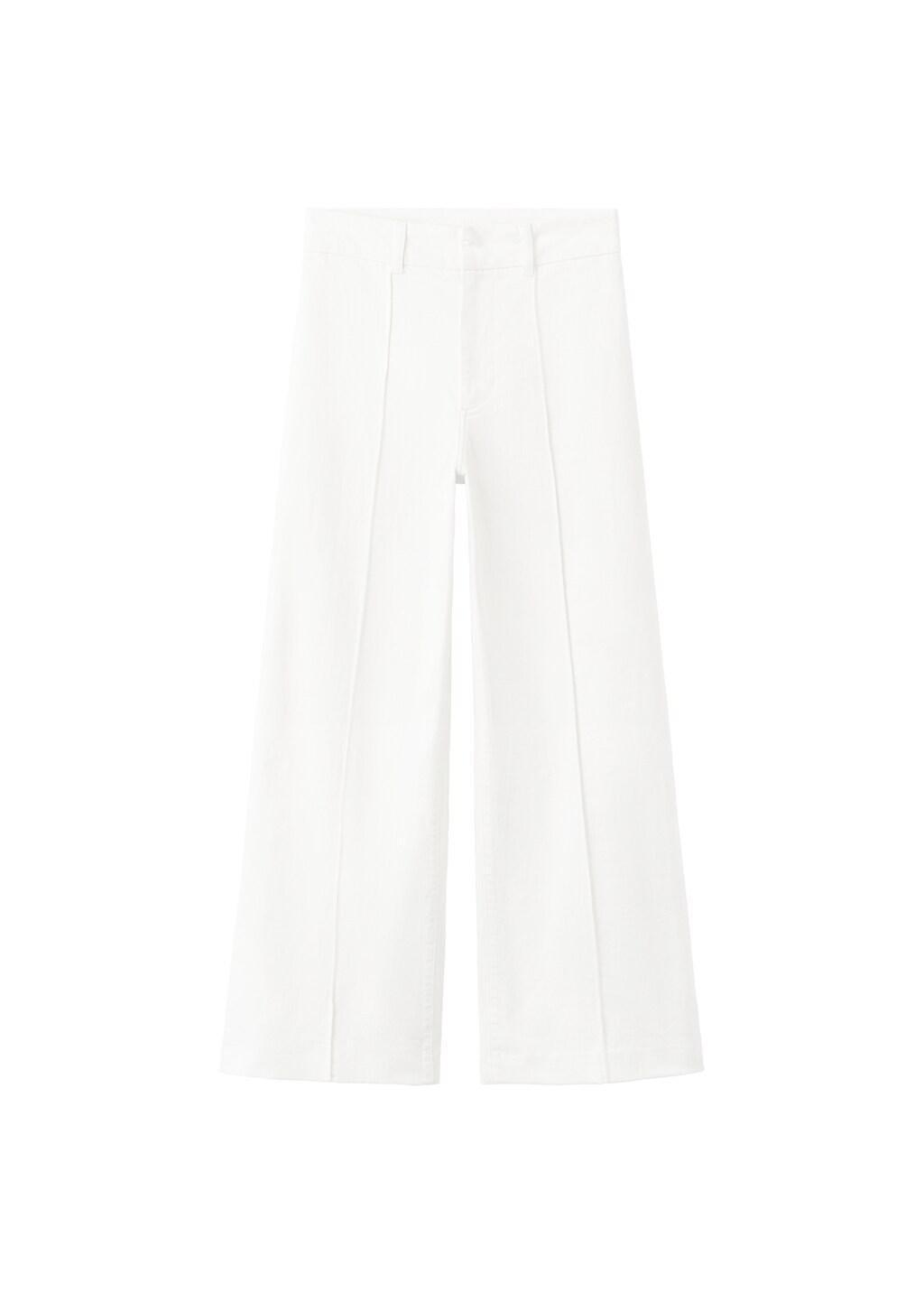 WHITE High-waisted wideleg jeans, White, large image number 7