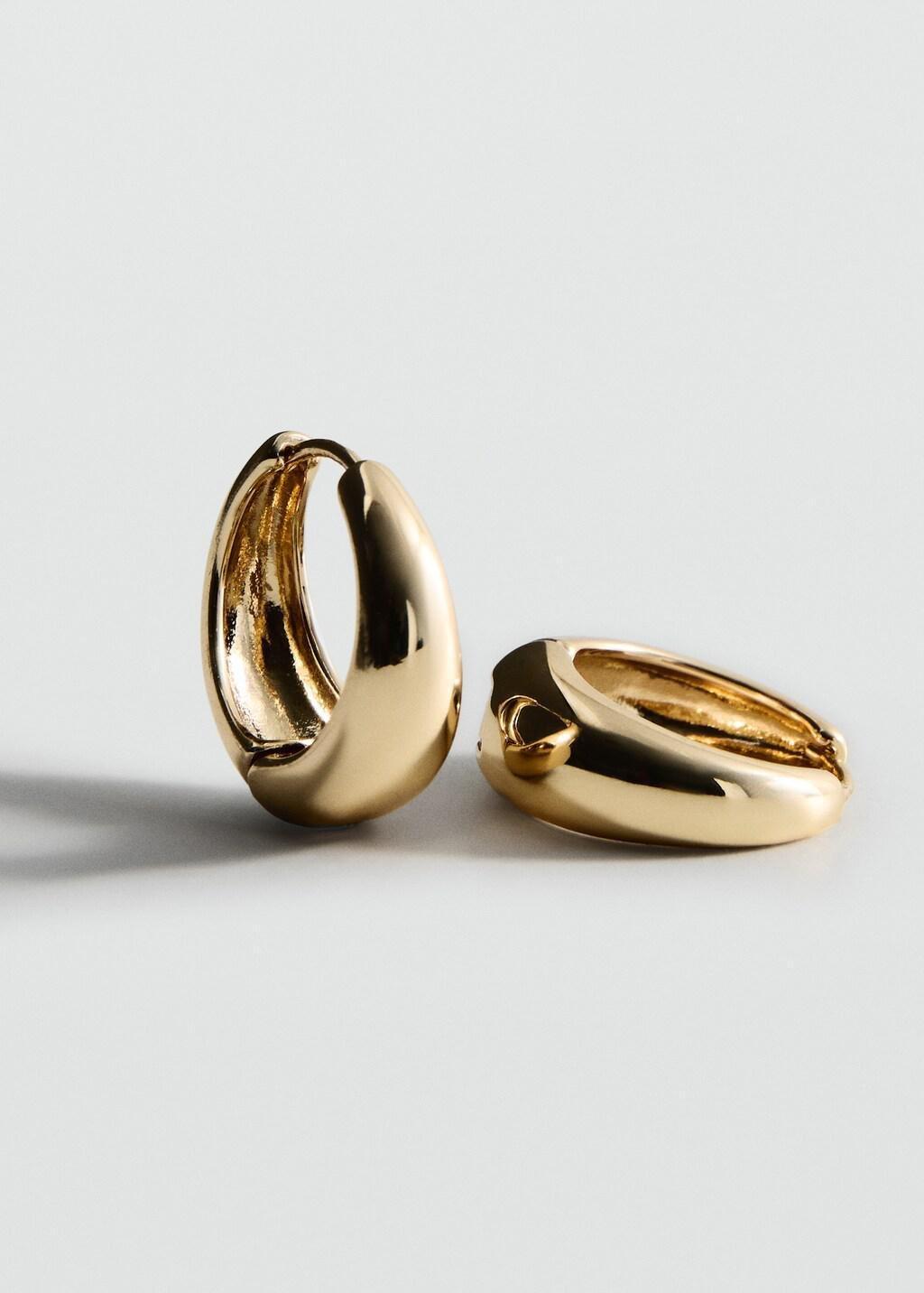 Gold Hoop Earrings, 0201_OR, large image number 1