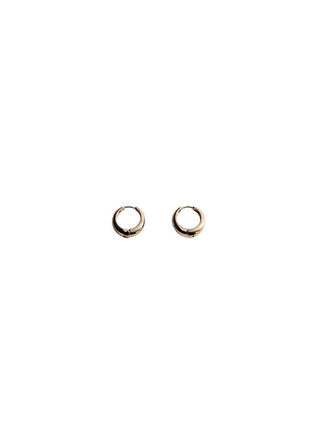Gold Hoop Earrings, 0201_OR, large image number 2