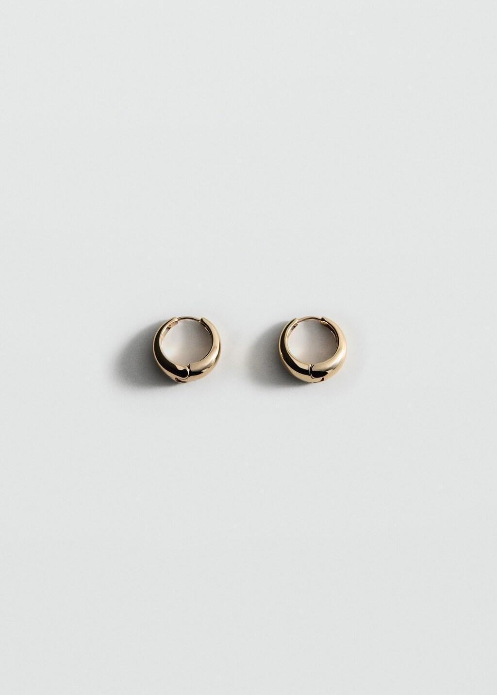 Gold Hoop Earrings, 0201_OR, large image number 3