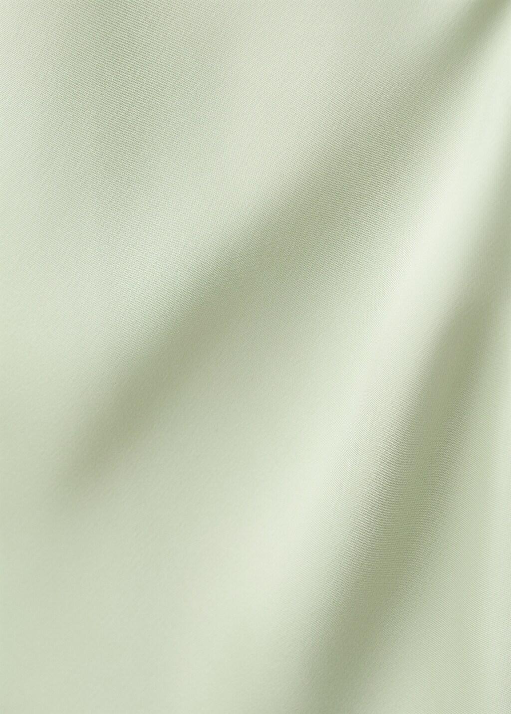 Green Lace Detail Satin Top, Green, large image number 1