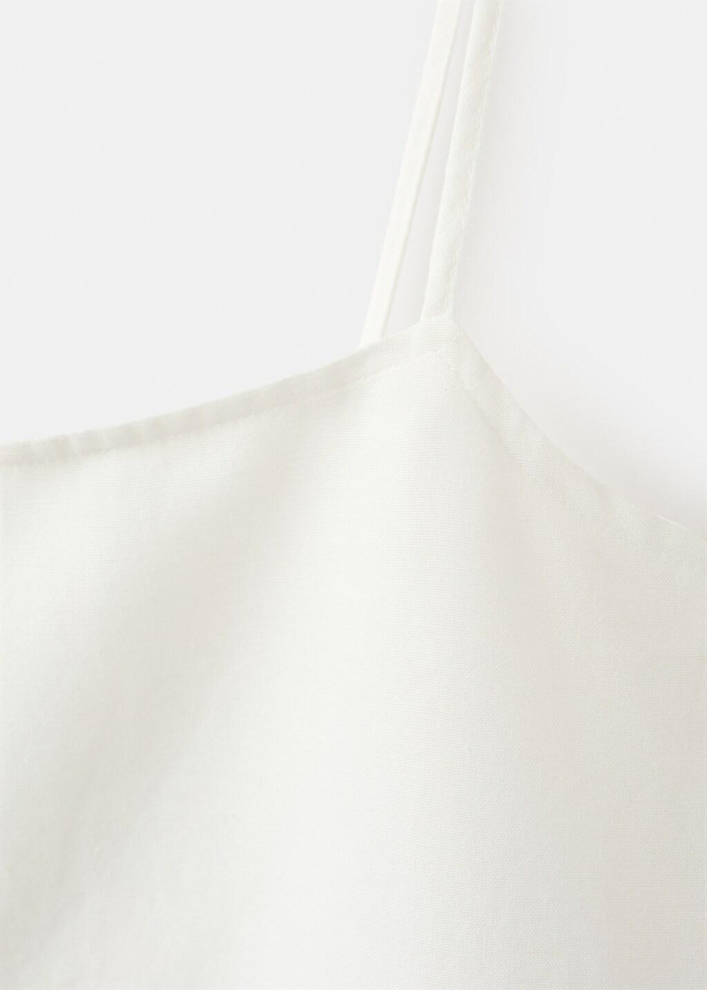 WHITE Floral detail strappy top, White, large image number 1
