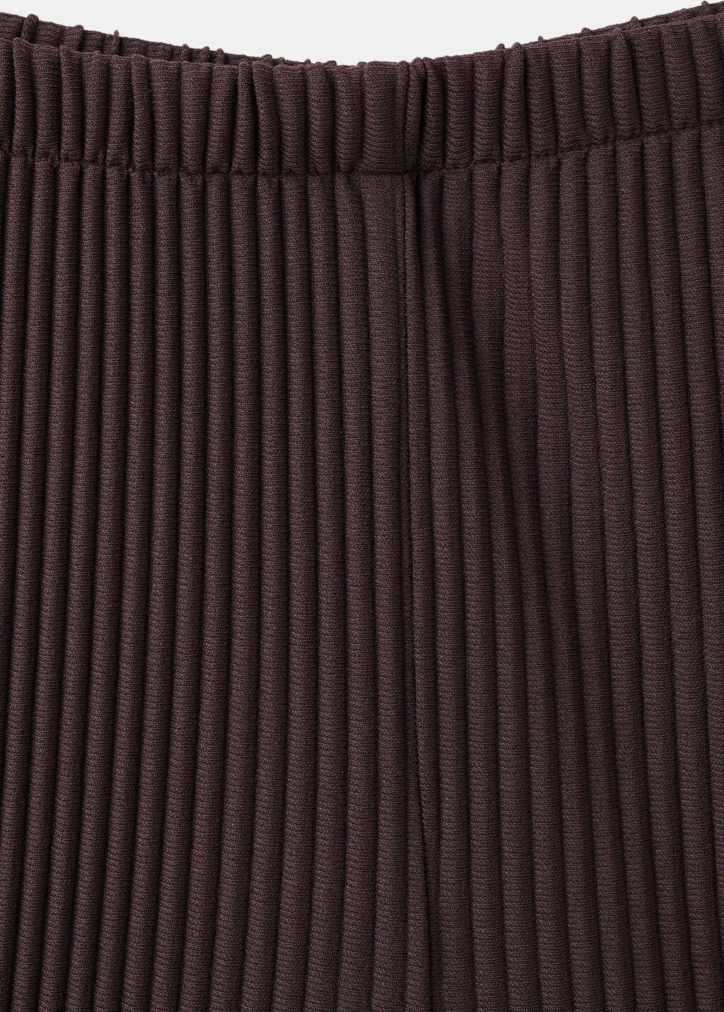 Brown Textured Harem Pants, Dark Brown, medium