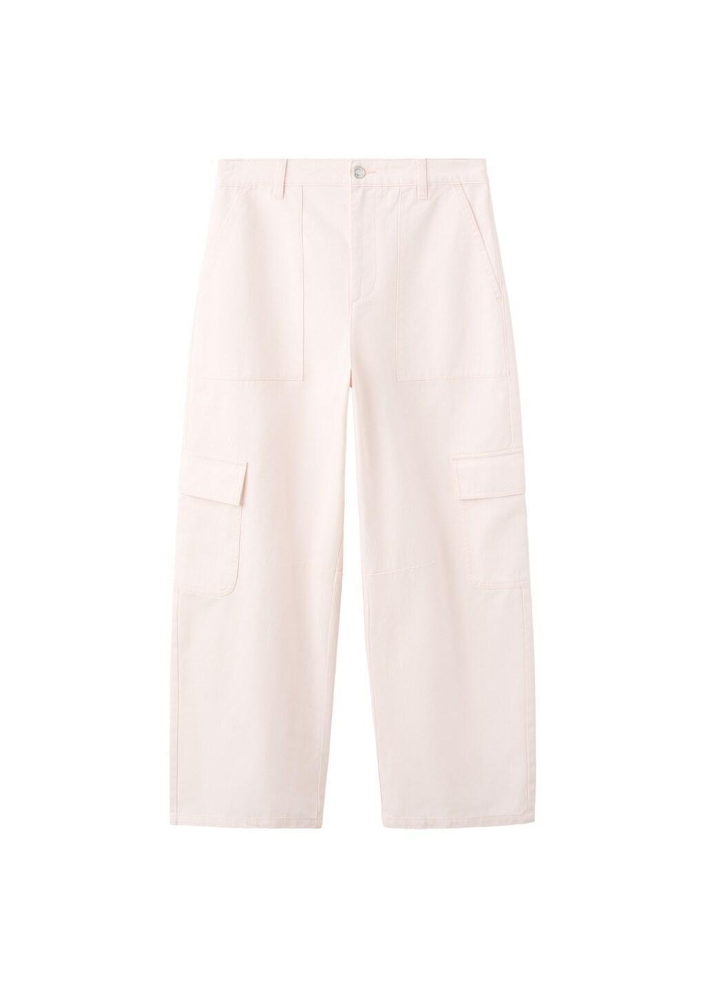Pink Lt Pastel Pocket Cargo Jeans, Light-Pastel Pink, large image number 6