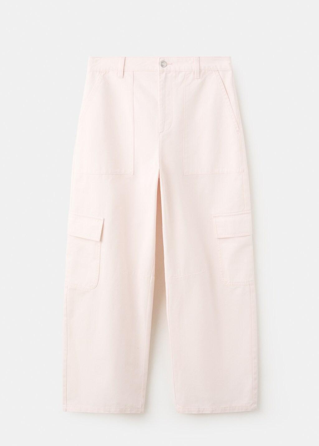 Pink Lt Pastel Pocket Cargo Jeans, Light-Pastel Pink, large image number 7