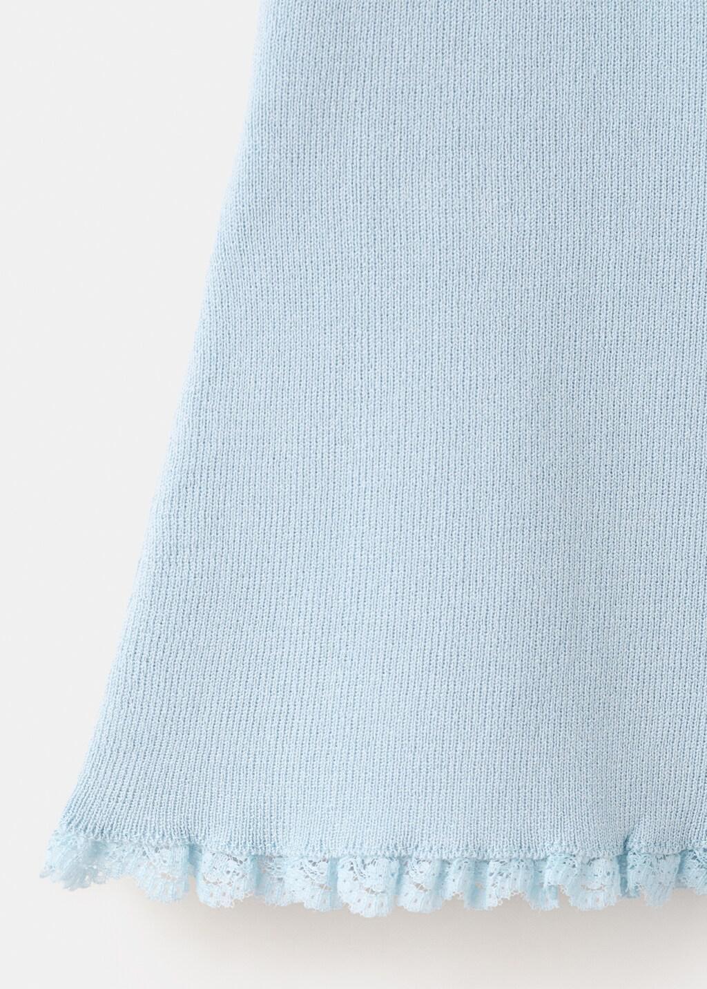 LT-PASTEL BLUE Short pleated skirt, Light-Pastel Blue, large image number 5