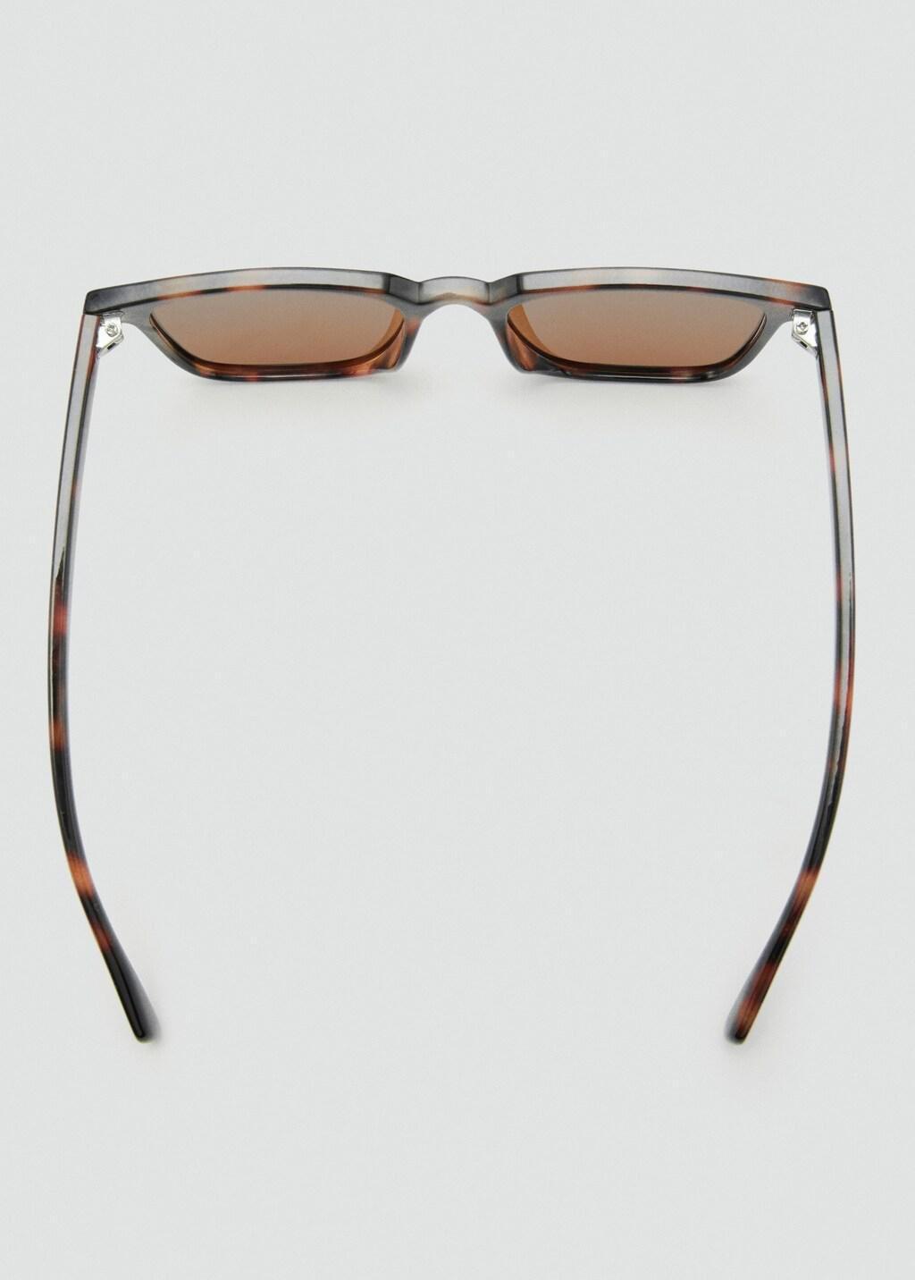 DARK BROWN Rectangular-frame sunglasses, Dark Brown, large image number 1