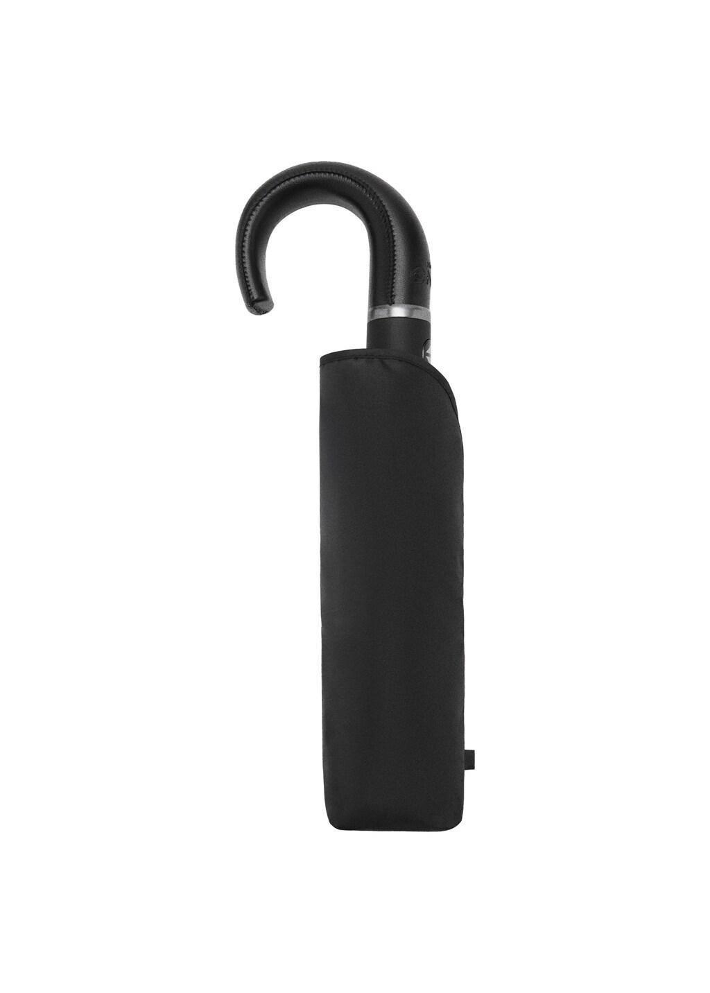 Black Automatic Folding Umbrella, Black, large image number 2